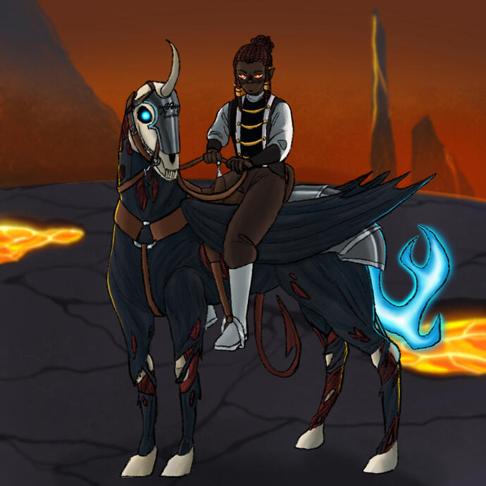 His Mighty Steed