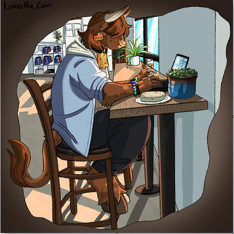 Louis in Coffee Shop! (Old)